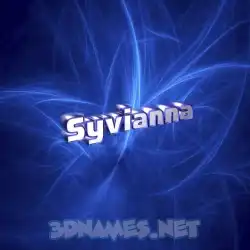 syvianna in Plasma style - 3D name wallpaper