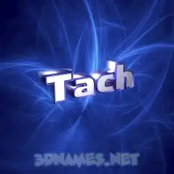 tach in Plasma style - 3D name wallpaper
