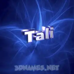 tali in Plasma style - 3D name wallpaper