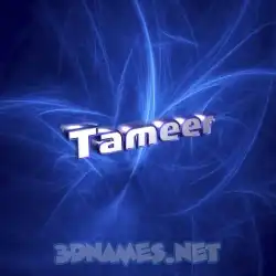 tameer in Plasma style - 3D name wallpaper