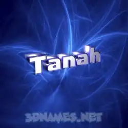 tanah in Plasma style - 3D name wallpaper