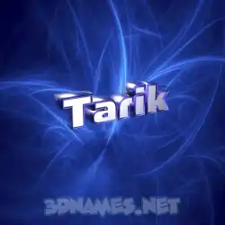 tarik in Plasma style - 3D name wallpaper