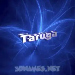 taruga in Plasma style - 3D name wallpaper