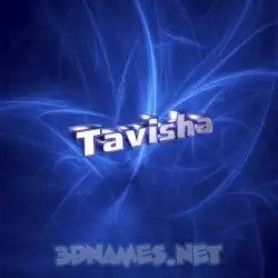tavisha in Plasma style - 3D name wallpaper