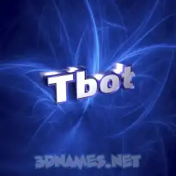 tbot in Plasma style - 3D name wallpaper