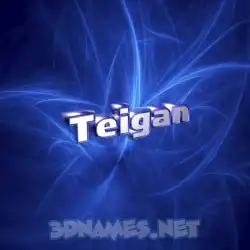 teigan in Plasma style - 3D name wallpaper