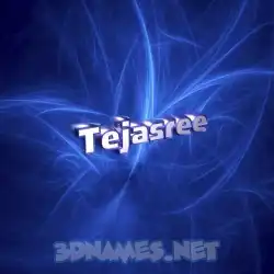 tejasree in Plasma style - 3D name wallpaper