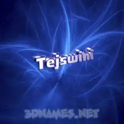 tejswini in Plasma style - 3D name wallpaper