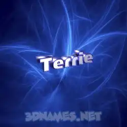 terrie in Plasma style - 3D name wallpaper