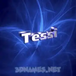 tessi in Plasma style - 3D name wallpaper