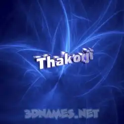 thakorji in Plasma style - 3D name wallpaper
