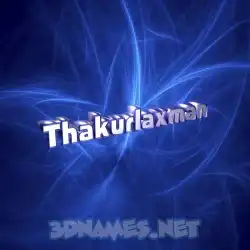 thakurlaxman in Plasma style - 3D name wallpaper
