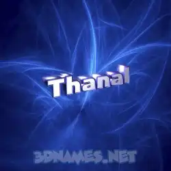 thanal in Plasma style - 3D name wallpaper