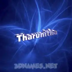 tharunitha in Plasma style - 3D name wallpaper