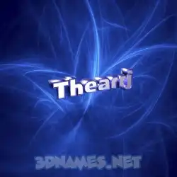 thearrj in Plasma style - 3D name wallpaper