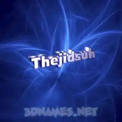 thejidsuh in Plasma style - 3D name wallpaper