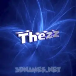 thezz in Plasma style - 3D name wallpaper