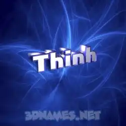 thinh in Plasma style - 3D name wallpaper