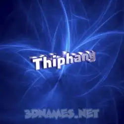 thiphany in Plasma style - 3D name wallpaper
