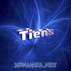 tiens in Plasma style - 3D name wallpaper