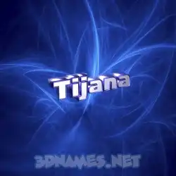 tijana in Plasma style - 3D name wallpaper