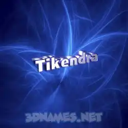 tikendra in Plasma style - 3D name wallpaper