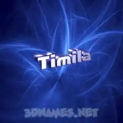 timila in Plasma style - 3D name wallpaper