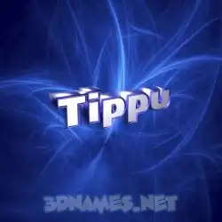 tippu in Plasma style - 3D name wallpaper