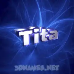 tita in Plasma style - 3D name wallpaper