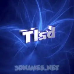 tlsd in Plasma style - 3D name wallpaper