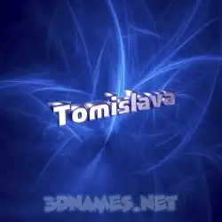 tomislava in Plasma style - 3D name wallpaper