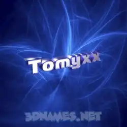 tomyxx in Plasma style - 3D name wallpaper