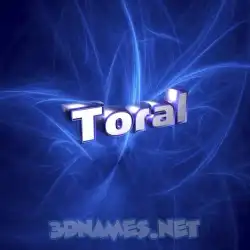 toral in Plasma style - 3D name wallpaper