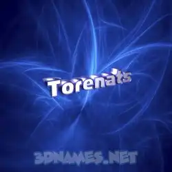 torenats in Plasma style - 3D name wallpaper