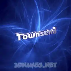townsend in Plasma style - 3D name wallpaper