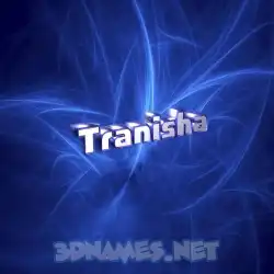tranisha in Plasma style - 3D name wallpaper