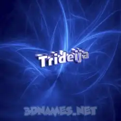 trideija in Plasma style - 3D name wallpaper