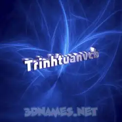 trinhtuanvcb in Plasma style - 3D name wallpaper