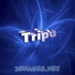 tripu in Plasma style - 3D name wallpaper