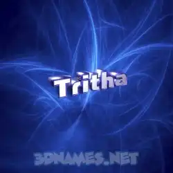tritha in Plasma style - 3D name wallpaper