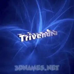 trivendra in Plasma style - 3D name wallpaper