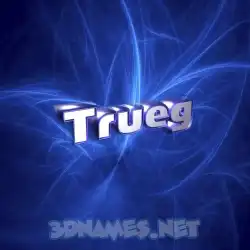 trueg in Plasma style - 3D name wallpaper