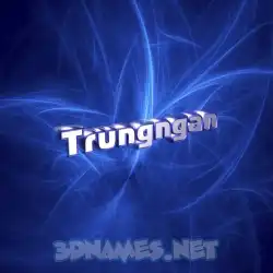 trungngan in Plasma style - 3D name wallpaper