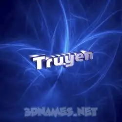 truyen in Plasma style - 3D name wallpaper