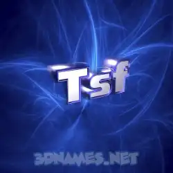 tsf in Plasma style - 3D name wallpaper