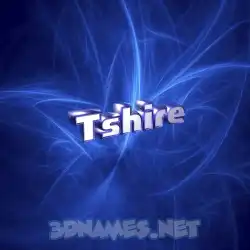 tshire in Plasma style - 3D name wallpaper