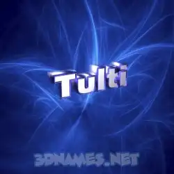 tulti in Plasma style - 3D name wallpaper