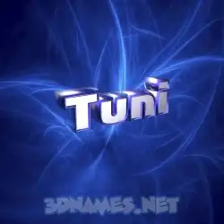tuni in Plasma style - 3D name wallpaper