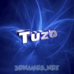 tuzo in Plasma style - 3D name wallpaper