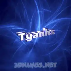 tyanhs in Plasma style - 3D name wallpaper